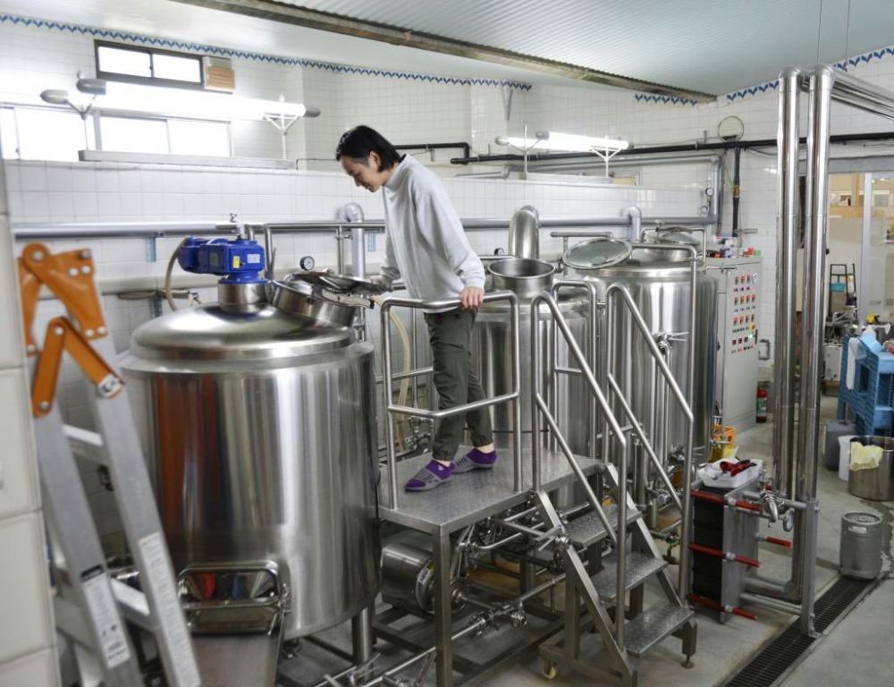 brewery equipment,Beer fermenter,beer fermentation tank,microbrewery system,brewery in Japan,Two vessel brewhouse, Tiantai beer brewing,